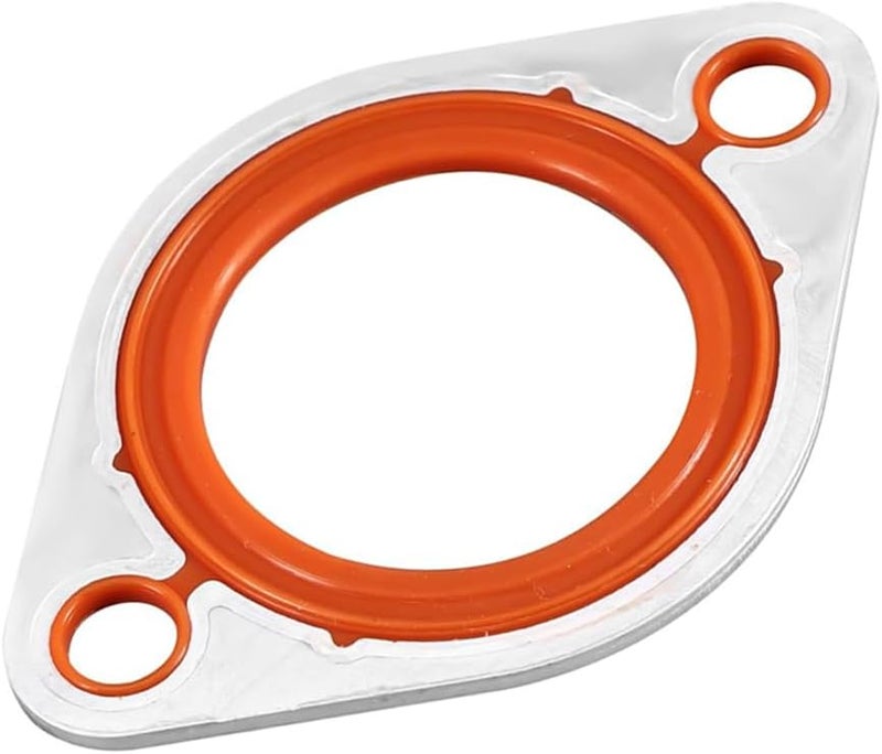 DSkoiph 1/8" Aluminum Carrier Silicone Thermostat Water Neck Housing Gasket Compatible with Chevy SBC BBC 265 283 305 327 350 383 396 400 427 454 472 500 - Image 1